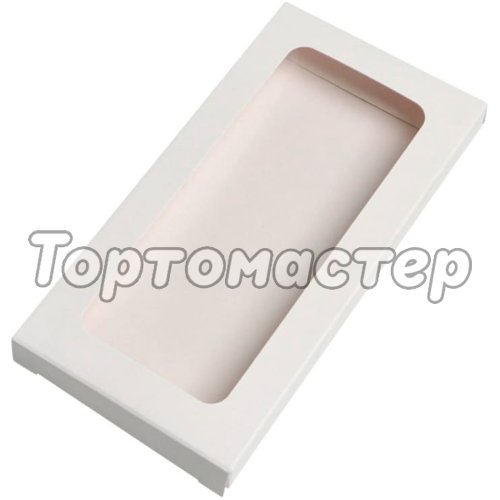 Коробка для шоколадной плитки белая 16х8х1,5 см ForG CHOCO I W W 160*80*15 ST