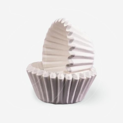 Капсула бумажная для конфет Белая 35х23 мм 40 шт 