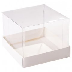 Коробка для сладостей прозрачная 13х13х14 см У00648