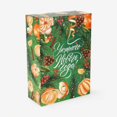 Коробка для сладостей "Уютного Нового года" 16х23х7,5 см 10865706