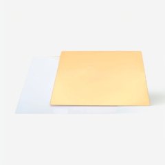 Подложка под торт Золото/Белая 3,2 мм 20х20 см 