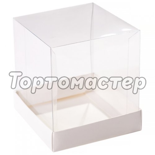 Коробка для сладостей прозрачная 18х18х22 см У00650
