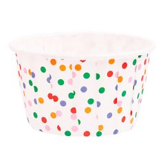 Капсула бумажная с подворотом "Конфетти" D50 H40 10 шт Б-14